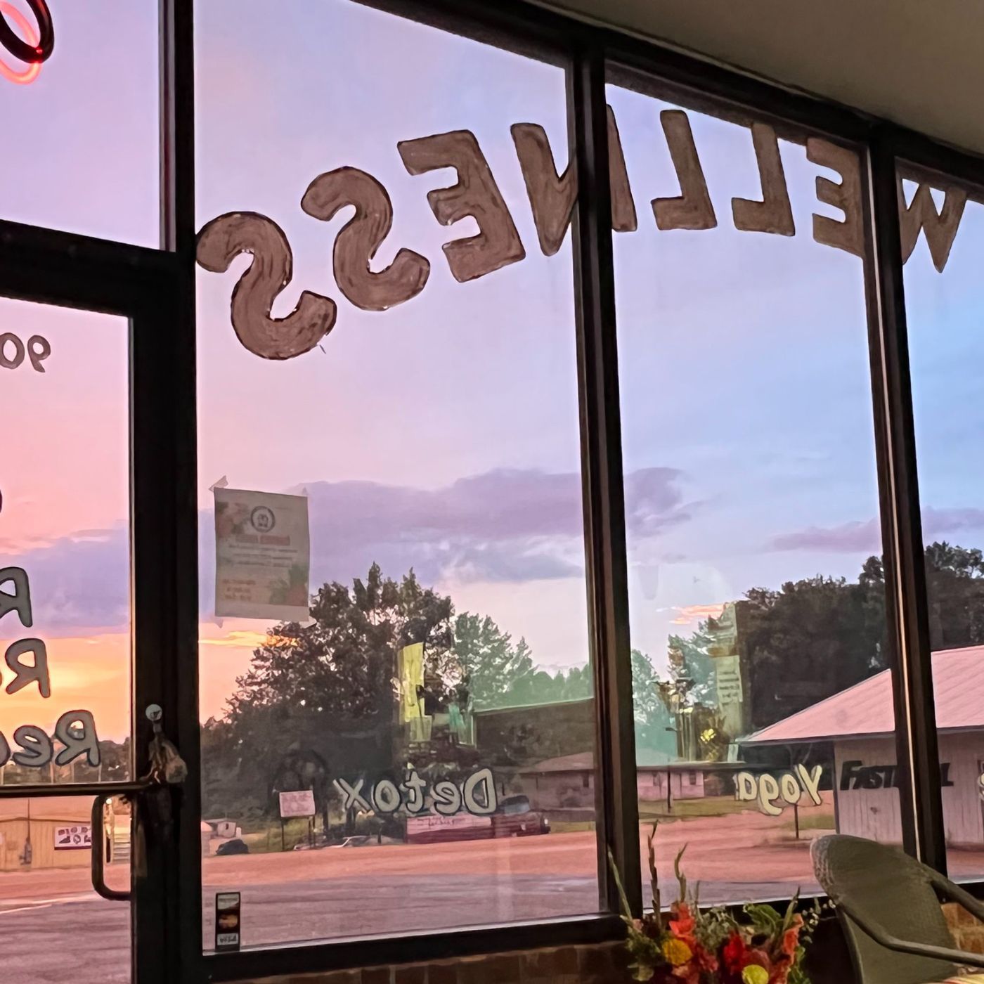The Studio on South Locust Street at sunset